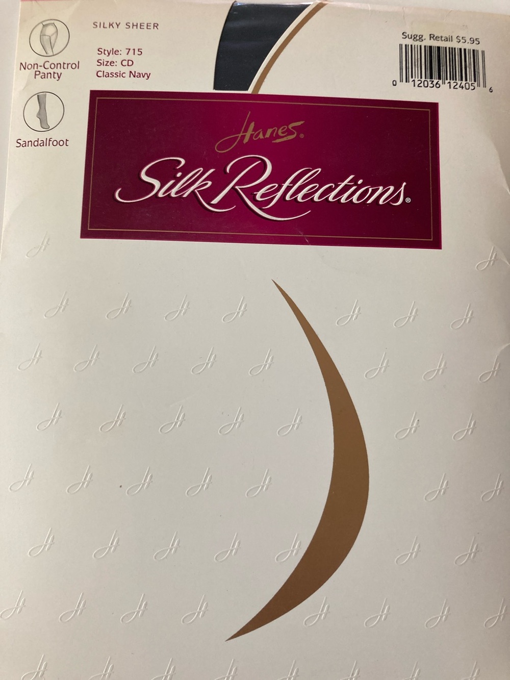 Hanes Silk Reflections Silky Sheer Pantyhose Size CD New With Tags